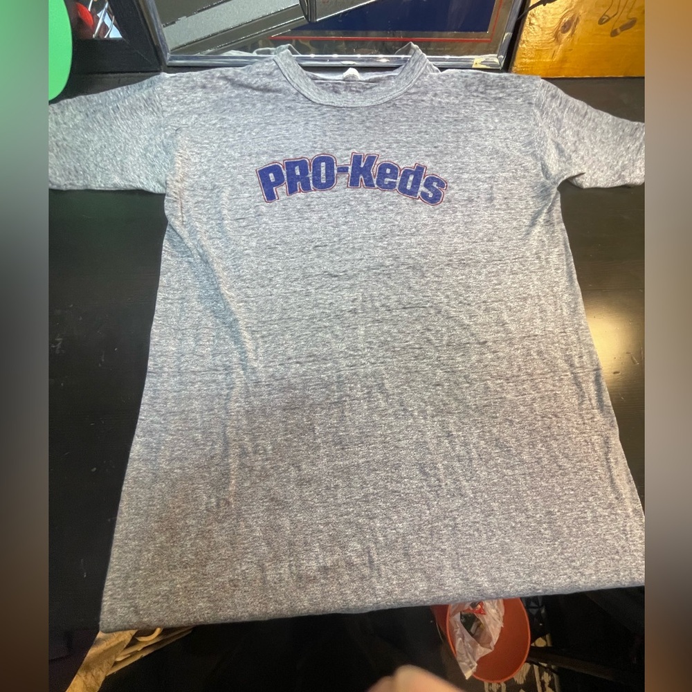 Vintage PRO-Keds Heather Gray Logo Short Sleeve Tee